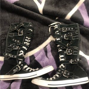 Converse Black and White High-Top Sneakers